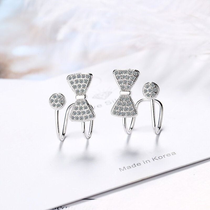 Boucles d'oreilles pendantes en Zircon cubique pour femmes et filles, sans piercing, cadeau, nouvelle collection 2020