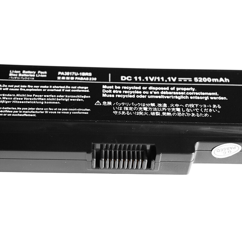 Golooloo PA3817U-1BRS PA3816U-1BAS Batterie D'ordinateur Portable pour Toshiba Satellite A660 C640 C650 C655 C660 L510 L630 L640 L650 U400 L755