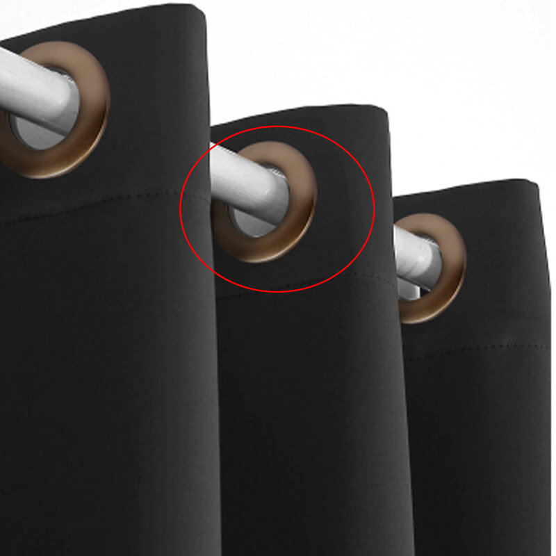 ABS Bahan Kotak Berlubang Cincin Double-Sided Non-Kata Kualitas Tinggi Tirai Roman Cincin Nano Membungkam Cincin