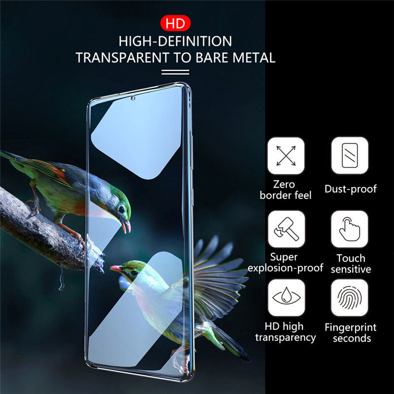 UV Tempered Glass For Samsung Galaxy S10 Plus S20 S21 Glass S8 S9 Screen Protector Note10 S10E S 20 21 5G E Note 8 9 10 Ultra
