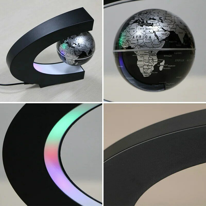 2021New Schwimm Magnetic Levitation Globus Licht Welt Karte Ball Lampe Beleuchtung Büro Hause Dekoration Neuheit Lampe