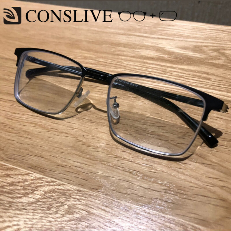 Gafas graduadas para hombre, montura óptica progresiva con lentes multifocales, para miopía, P9523