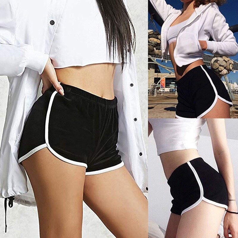 Pantalón corto para mujer gimnasio hacer yoga correr causal Plus Playa Deportes Pantalones Cortos de Verano JS065