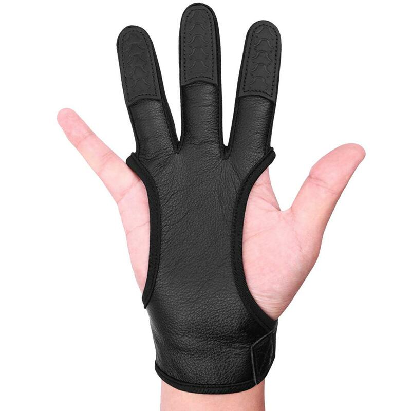 Traditional Cycling Gloves Archery Three-finger Gloves Finger Protection Outdoor Archery Glove Shooting Hunting Finger Protector