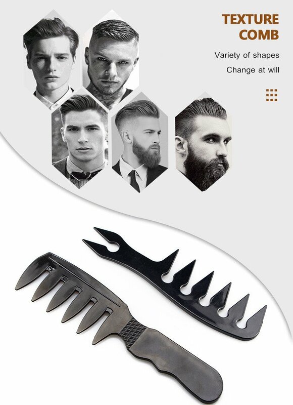 1pc barba modelagem modelo de estilo pente transparente barba pentes ferramentas de beleza para cabelo barba guarnição modelos penteados