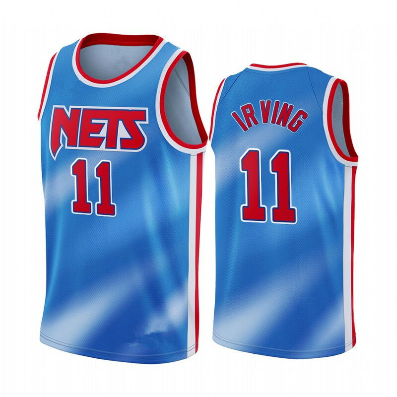 Hombre Camisetas de baloncesto de Brooklyn Nets 13 James Harden 7 Kevin Durant 11 Kyrie Irving de edición y Swingman Jersey