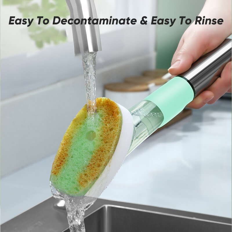 Strumenti per la pulizia spazzola per piatti in Silicone per Dispenser di sapone da cucina lavastoviglie cose utili per la casa altri accessori gadget