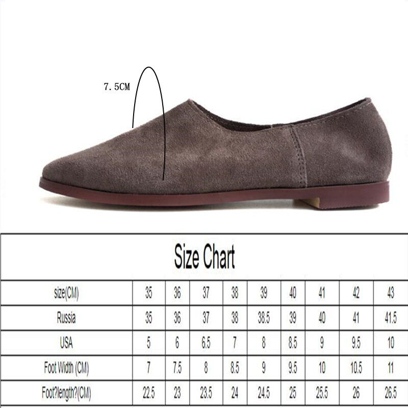 AIYUQI/Балетки на плоской подошве; Женская обувь из натуральной кожи; Женские лоферы с острым носком; Большие размеры 41, 42, 43