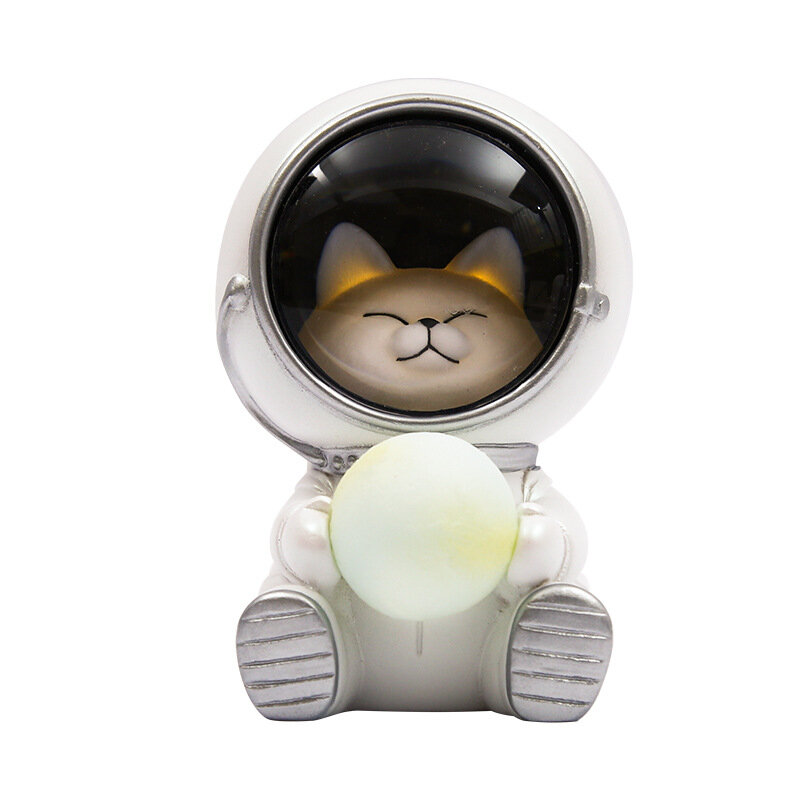 크리 에이 티브 귀여운 갤럭시 가디언 애완 동물 우주 비행사 야간 조명 성격 침실 장식 조명 스타 라이트 키즈 장난감 생일 선물