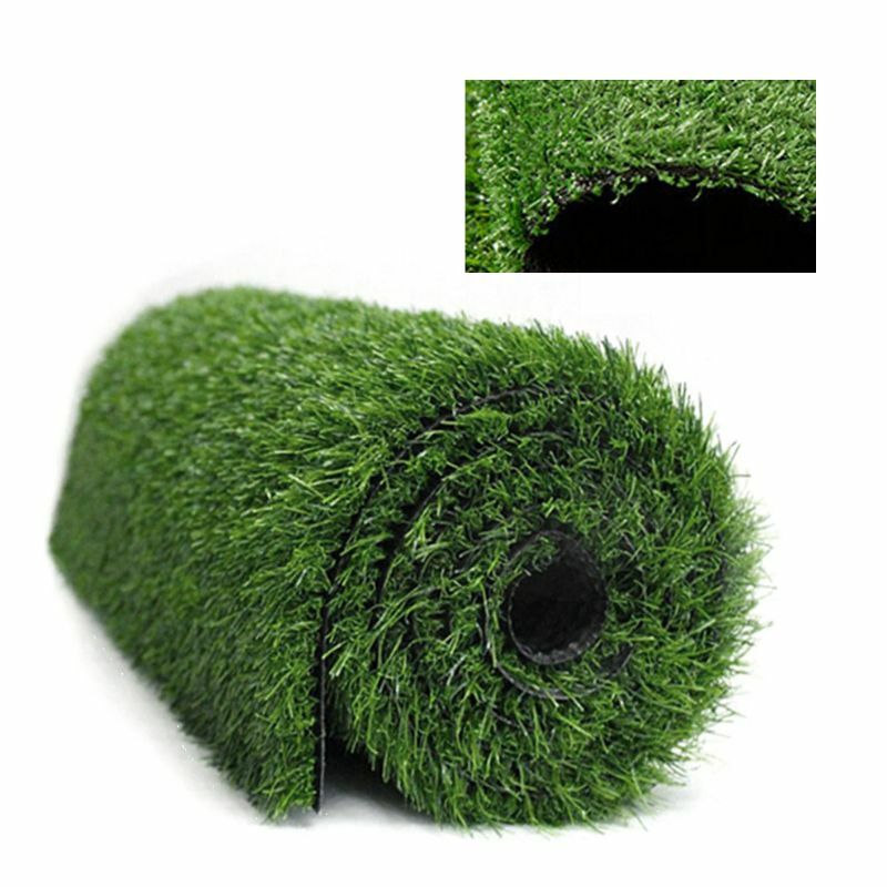 Tapete de gramado artificial de 1.5cm, tapete de grama falso para paisagem, artesanato diy, decoração de jardim ao ar livre