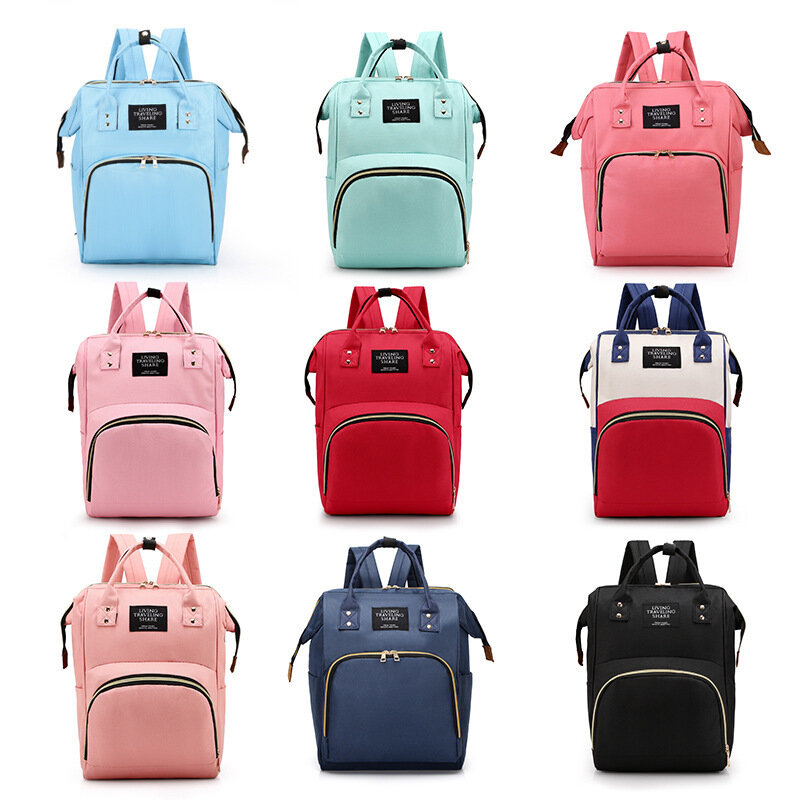 Europejski i amerykański popularny nowy plecak damski o dużej pojemności 9 kolorów opcjonalnie praktyczny wodoodporny plecak/torba