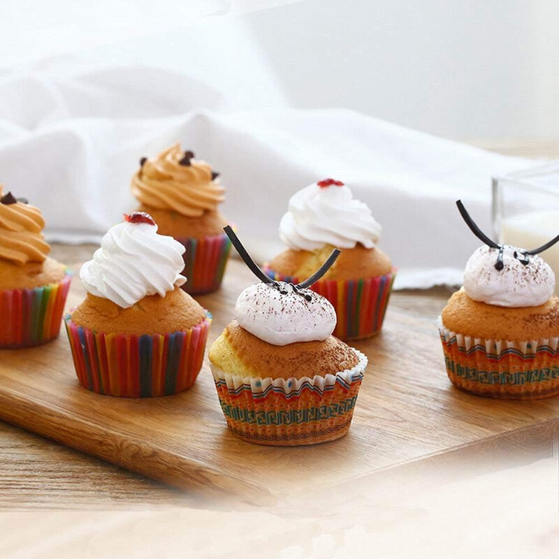 Boîte à muffins en papier, 100 pièces, gobelets en forme de Cupcake, bricolage, doublure de Cupcake, boîte à muffins, étui, plateau de fête, moule à gâteau, outils de décoration