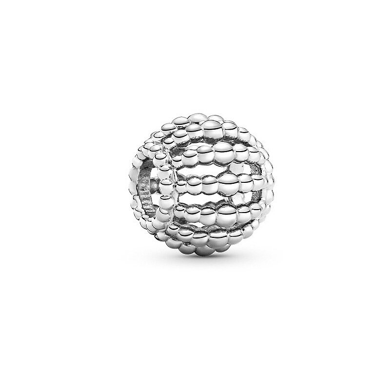 925 스털링 실버 비즈는 다이아몬드 상감 사랑에 적합합니다. Pandora Charm Bracelet, 여성용 DIY 용으로 특별히 제작되었습니다.