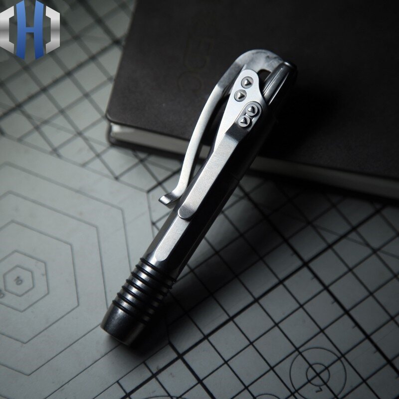 Titanium Alloy TC4ปากกายุทธวิธีเครื่องมือEDC Defenseปากกา