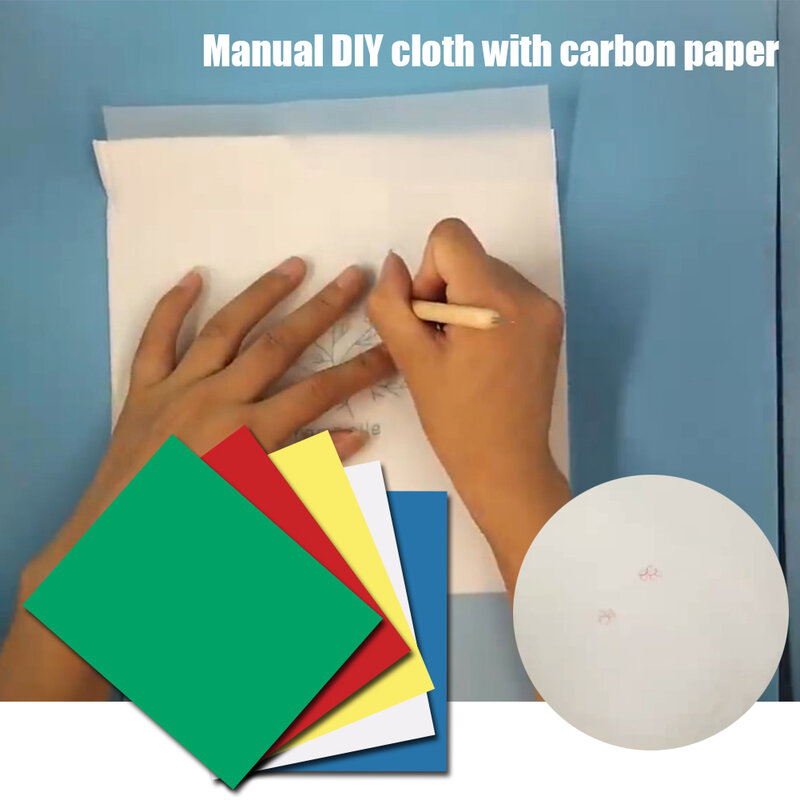 5Pcs Tekening Transfer Papier Accessoires Water Oplosbare Diy Thuis Canvas Carbon Tracing Kruissteek Doek Herbruikbare Handwerk