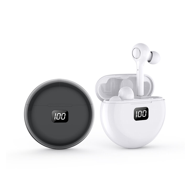 TWS Bluetooth 5.0หูฟัง800MAH ชาร์จหูฟังพร้อมชุดหูฟังไมโครโฟนสำหรับ Iphone Huawei Xiaomi เพลง