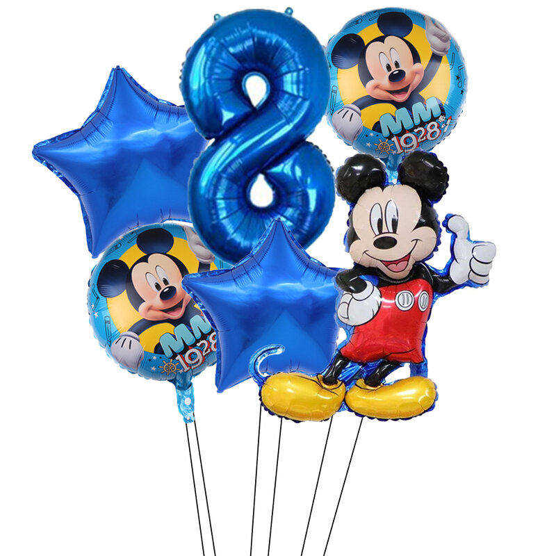 Ballons Disney Minnie Mickey Mouse, 6 pièces/lot, décorations de