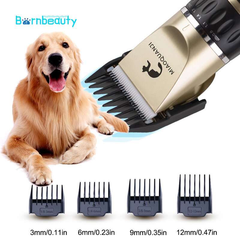 Kit de cortadora de pelo profesional para mascotas, afeitadora inalámbrica recargable para peluquería de perros, tijeras de corte de pelo