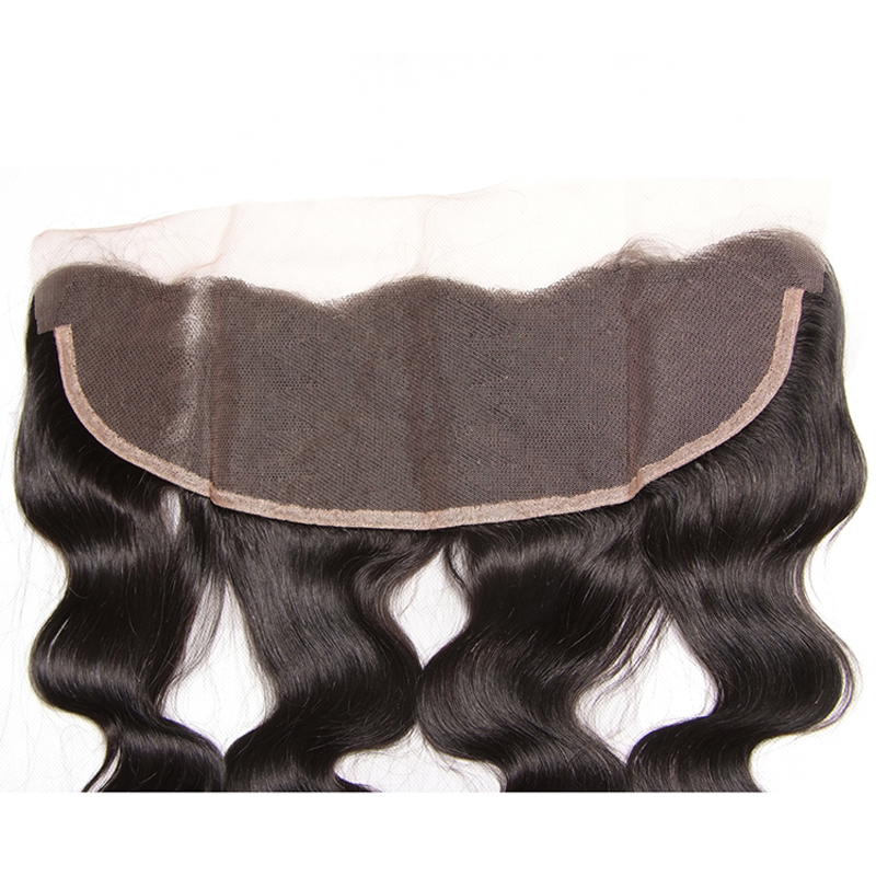 Encaje Frontal suizo de 13x4 para mujer, cabello humano Natural Remy ondulado, prearrancado, de alta calidad