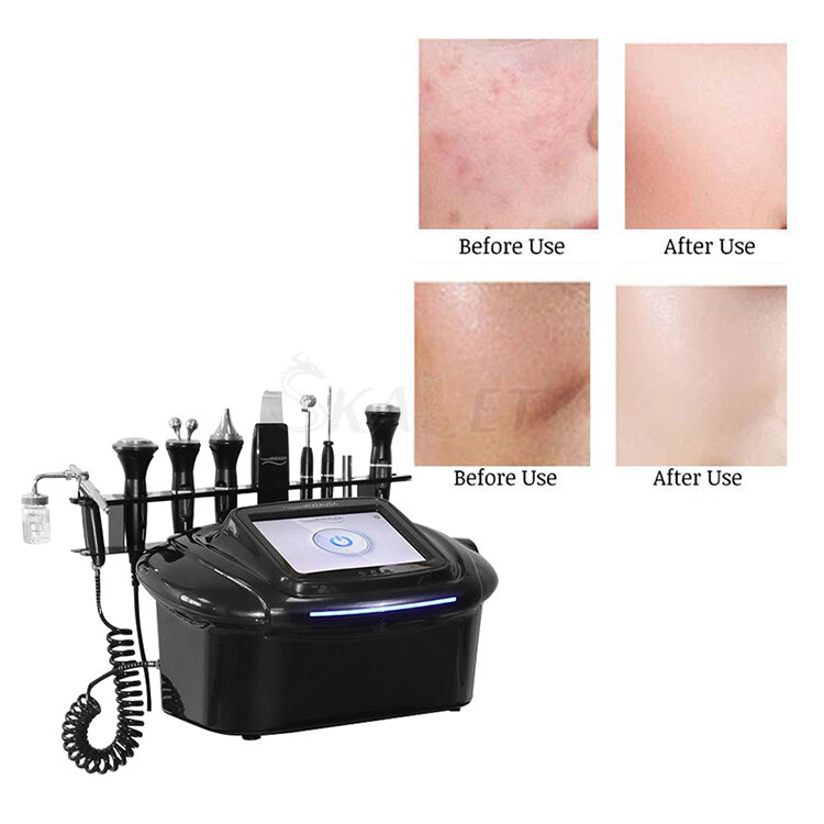 8 In 1 Ultrasonic Scrubber Cold/Hot Hammer Oxygen Sprayer Facial Skin Care Device Care Massage Beauty Face Care Device