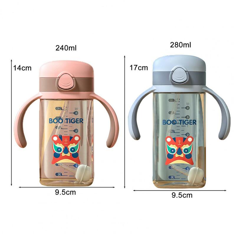Borraccia da 240ml/280ml con scala a prova di perdite BPA bambini gratuiti che bevono bottiglia Sippy per bambino