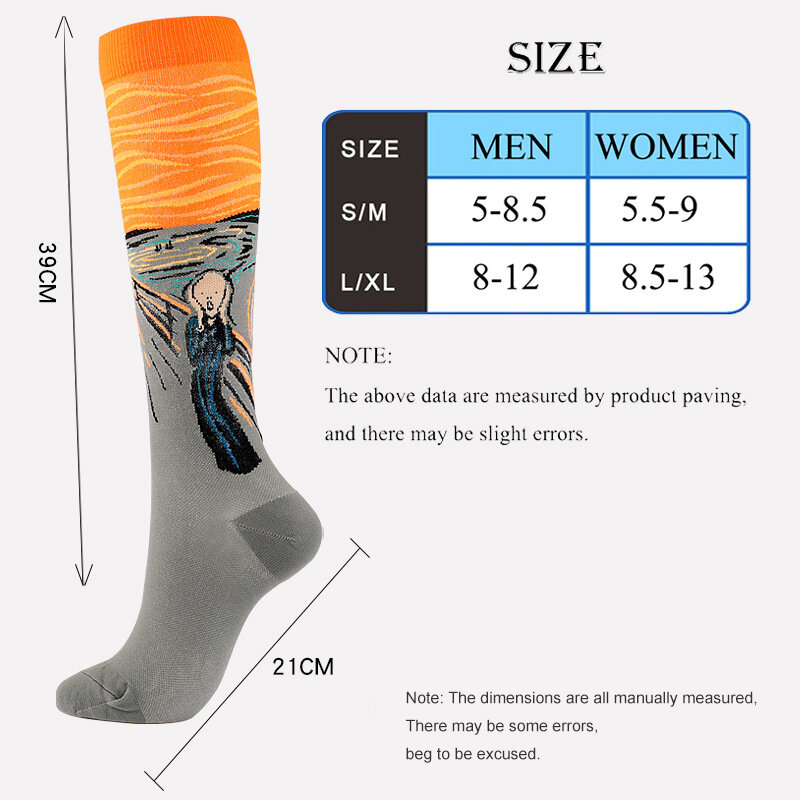 Men And Women Compression Socks Thigh High Socks Knee Socks Fuzzy Socks Women Boots Varicose Veins Diabetes Stovepipe