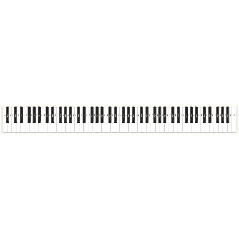 88 clavier de pratique clé Piano et tableau de notes pour derrière les touches de Piano, Guide aide à l'enseignement tableau de notes pour étudiant débutant