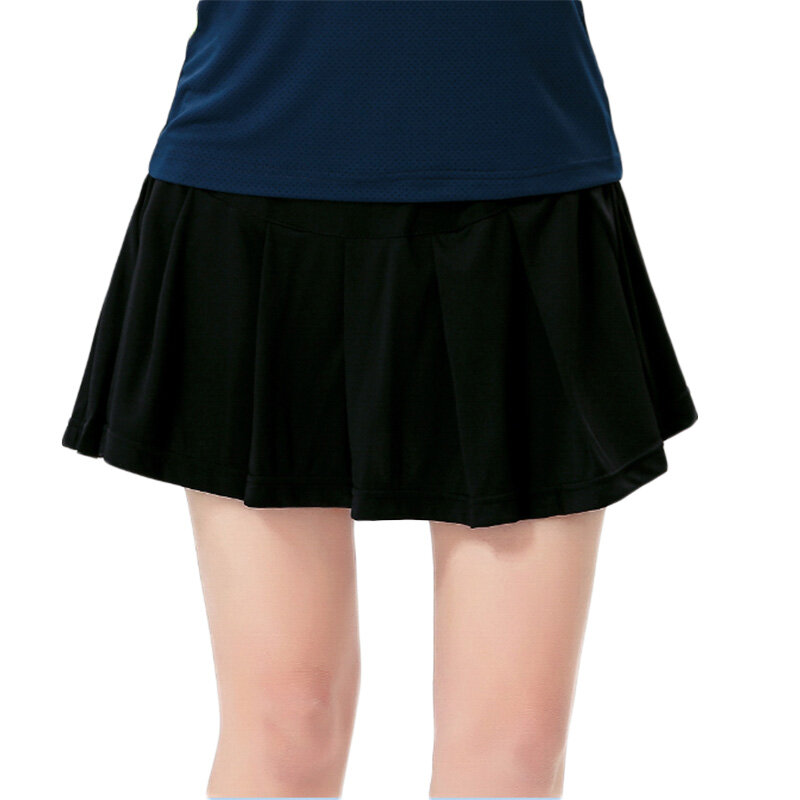 Jupe de Tennis plissée en Polyester pour femmes, jupe trapèze avec short, pour sport, Badminton, Ping-Pong