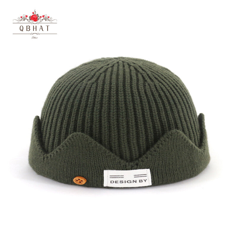 QBHAT Men Women Cotton Blends Knitted Caps Hats Autumn Winter Warm Soft Beanies Fashion Skull Cap RED RIVER VALLEY Same Style