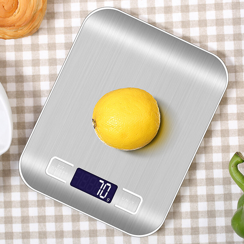 مقياس المطبخ الرقمي ، شاشة الكريستال السائل 1g/0.1oz ميزان المطبخ الفولاذ المقاوم للصدأ دقيقة للطبخ الخبز وزن الموازين الإلكترونية