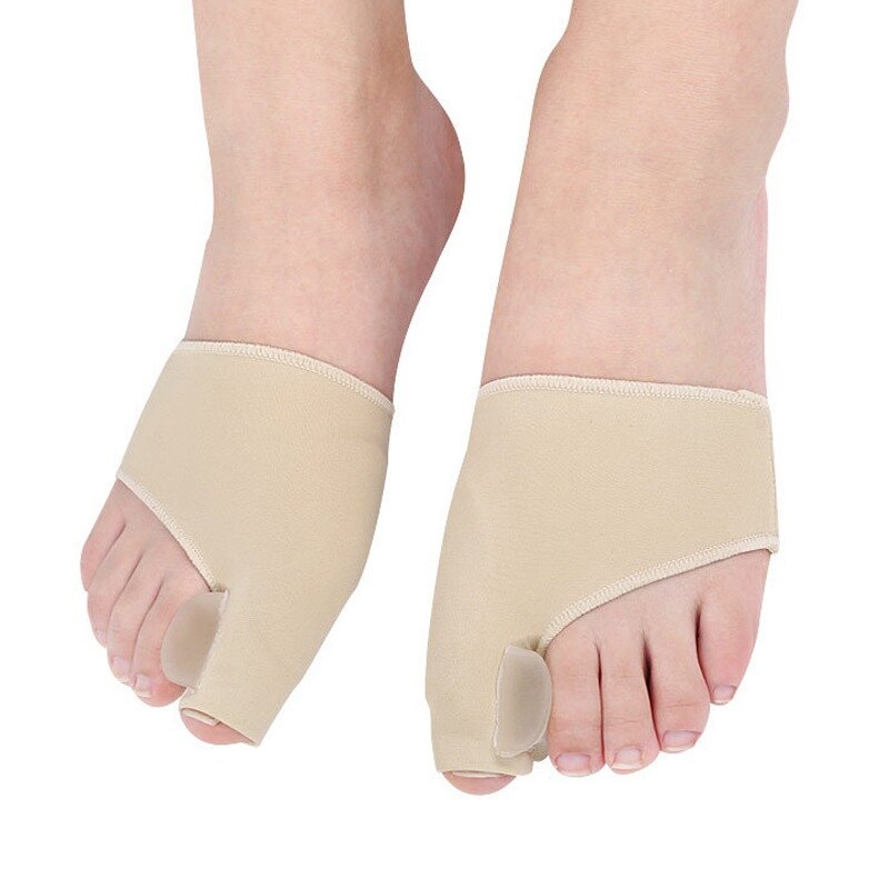 Separador de dedos de los pies ortopédico, Corrector de juanete, cuidado de los pies, ajustador de hueso y pulgar, corrección, alisador de calcetines de pedicura, 1 par