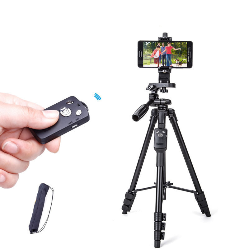 Yunteng 5218 كاميرا ترايبود حامل أحادي القوائم ذاتي بلوتوث التحكم عن بعد Selfie الهاتف كليب