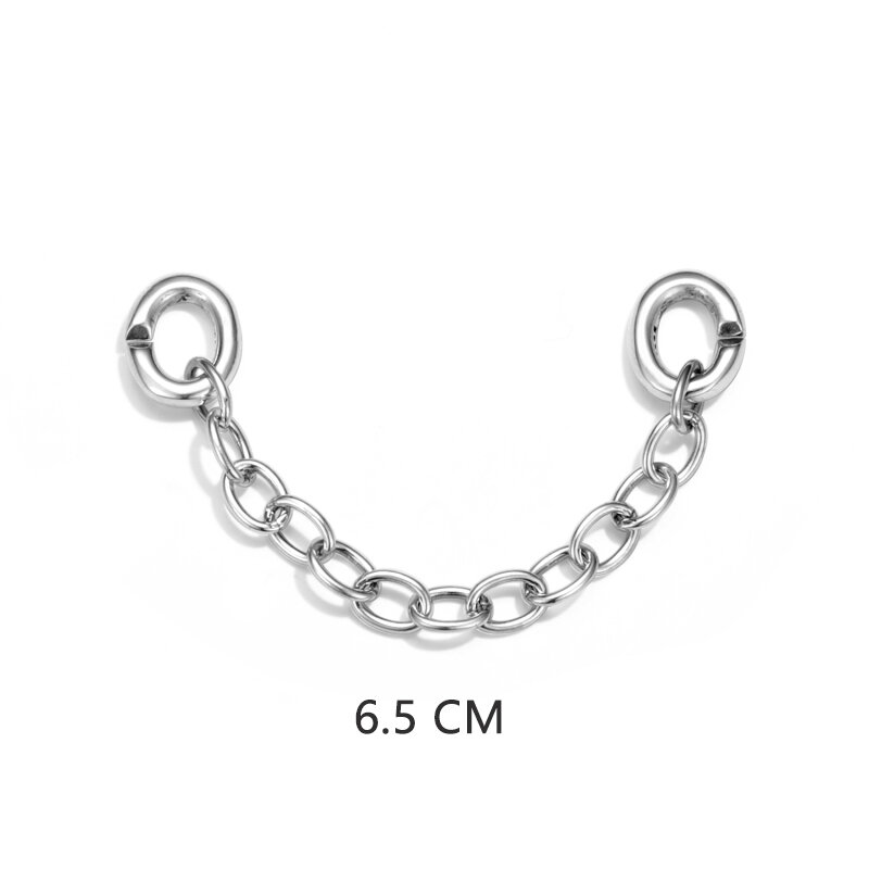 Hight Quality 925 Sterling Silver Bracelets Femme Jewelry Short Chain and 28 Rubber Rings X Bracelets Men Women Fashion Jewelry