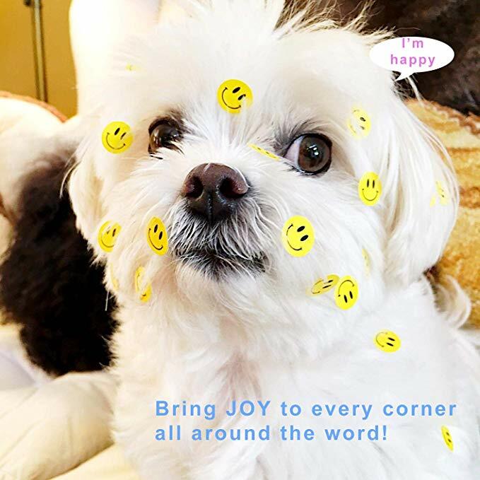 Smiley Sticker 100-1000Pcs Voor Kinderen Beloning Sticker Gele Stippen Labels Gelukkige Glimlach Gezicht Sticker Kinderen Speelgoed