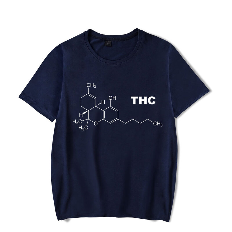 Kofeina molekuła koszulka ubrania T koszula koszulki dla mężczyzn Luminous topy Ropa Hombre Streetwear Camisa Masculina Verano kozulk