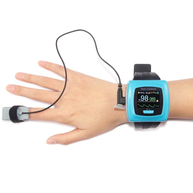 Novo pulso wearable oxímetro de pulso digital cms 50f com estudo de sono. contec