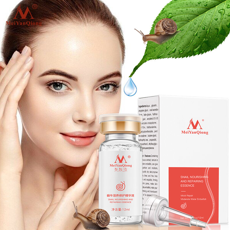 Anti-envelhecimento caracol soro hialurônico ácido encolher poros levantamento firmando rosto essência clareamento anti-rugas regenerativa cuidados com a pele