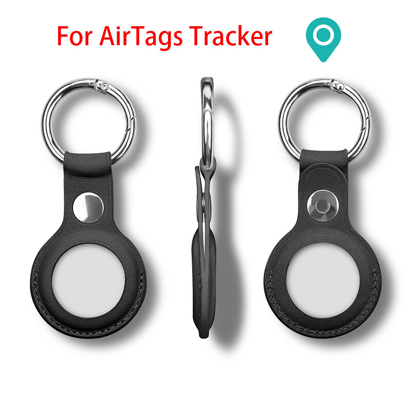 ซองหนังคุณภาพสูงสำหรับ Apple Airtags สำหรับ Apple Locator Tracker Anti-Lost อุปกรณ์พวงกุญแจป้องกันแขน
