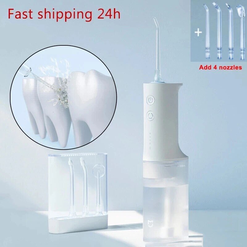 Dla XIAOMI ENPULY Oral Irrigator Dental Irrigator zęby Flosser irygator wodny dysze M6 waterpulse zęby Cleaner soniczna szczoteczka do zębów T100