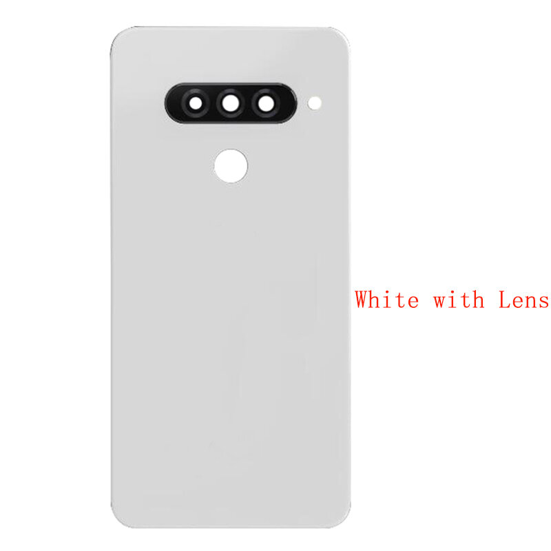 Boîtier de batterie pour LG G8S ThinQ avec cadre d'objectif, pièce de rechange
