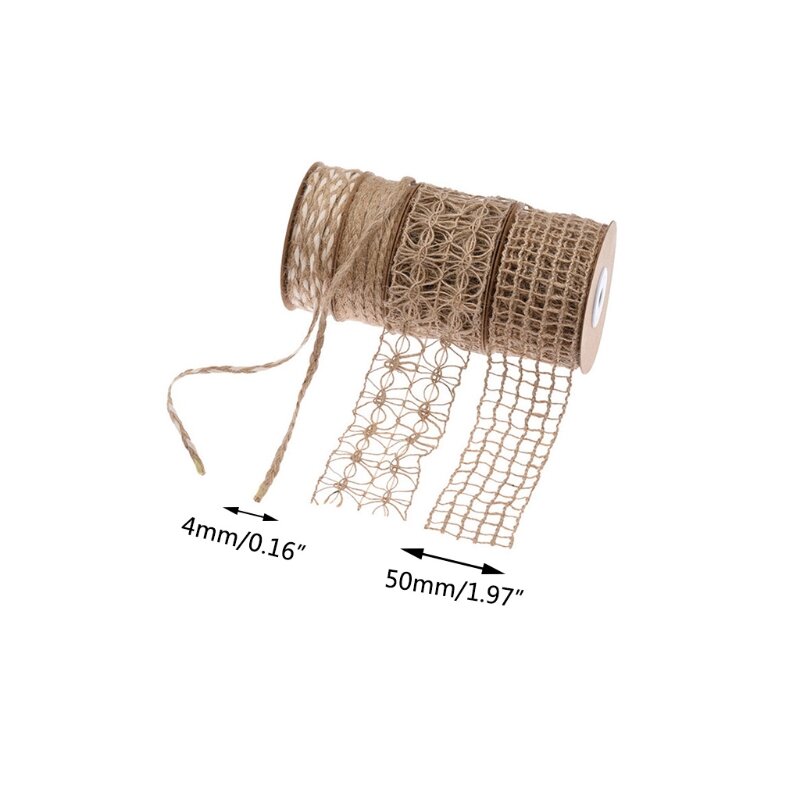 Natural Jute Twine 5 yards 10yards Arts and Crafts Jute Rope Industrial Packing Materials Packing String for Gifts DIY L41B