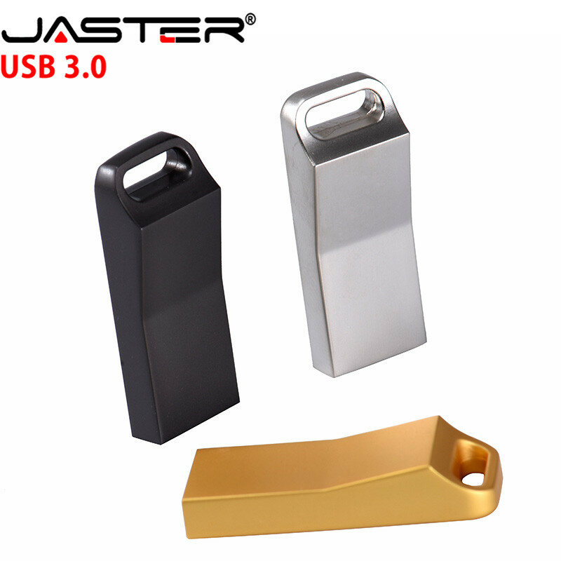 JASTER USB 3.0 ذاكرة عصا 32gb 64gb سوبر صغيرة معدنية محرك فلاش usb 4g 8g 16gb بندريف حملة القلم الصغيرة (أكثر من 10 قطعة شعار مجاني)