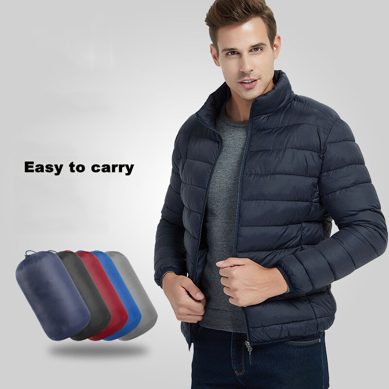 Yvlvol jaquetas masculinas de inverno, casacos tipo parca para homens, quentes para outono e inverno, plus size, casacos casuais acolchoados