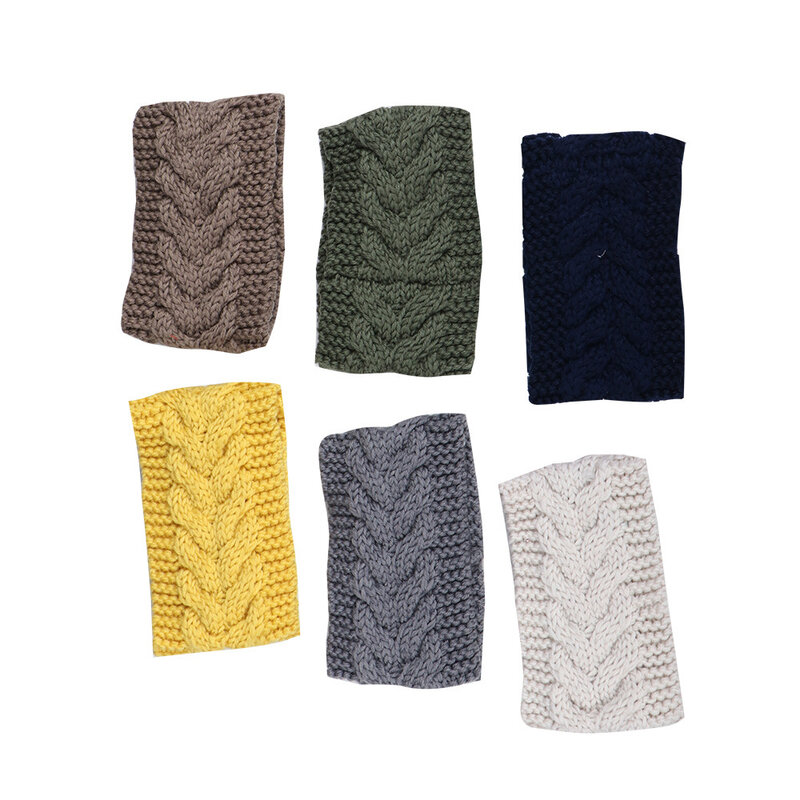 Acessórios para o cabelo feminino quente tricô artesanal moda esporte faixa de cabelo largo lado da faixa de cabelo presentes headwear