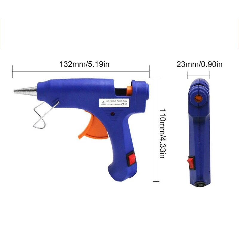 20w mini pistola de cola de derretimento quente adequado para diy artesanato artesanato projetos vedação e reparos diários rápidos