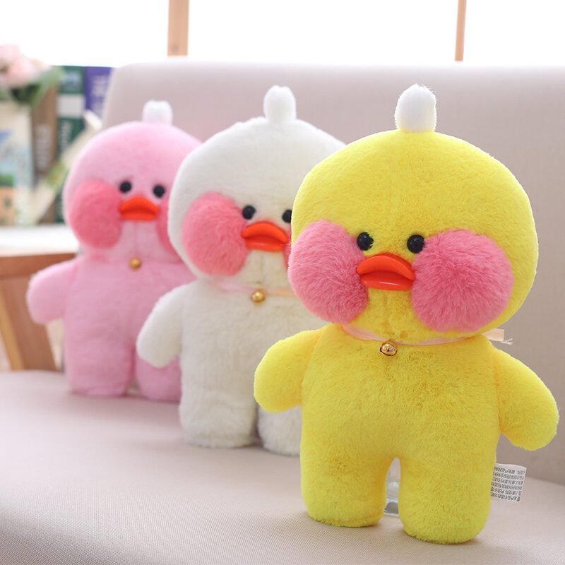 LaLafanfan-Muñeco de felpa de un pato para niños, peluche de pato suave adorable, almohada con diseño de animal, adecuado para chicas