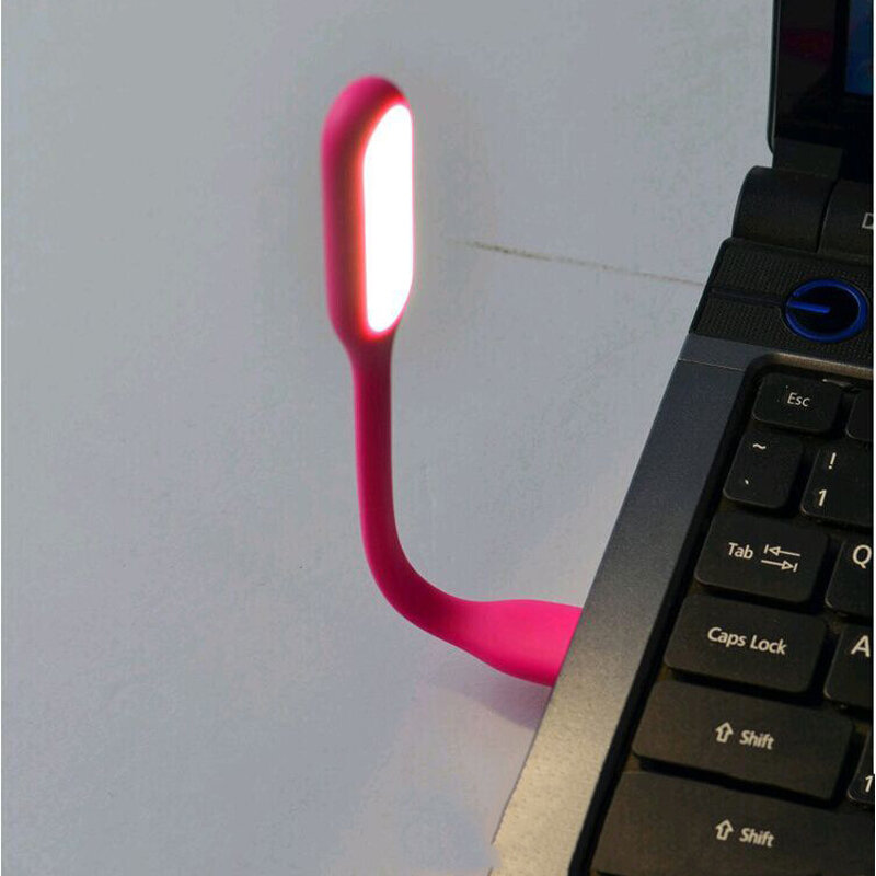 LED مصباح ليلي صغير محمول USB السوبر مشرق الانحناء القراءة مصباح للكمبيوتر الإضاءة غرفة نوم دراسة مقبلات مصابيح مكتب صغير