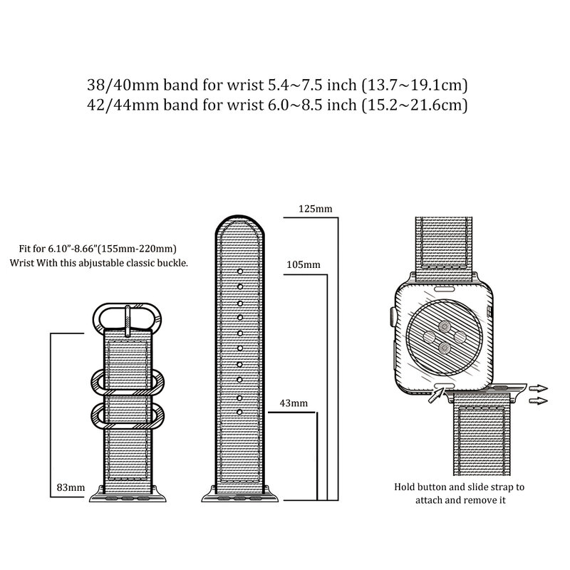 Pulseira de relógio de pulso para apple série banda 5 4 3 2 1 esporte pulseira 42mm 44mm 38mm 40mm cinta para iwatch banda acessórios