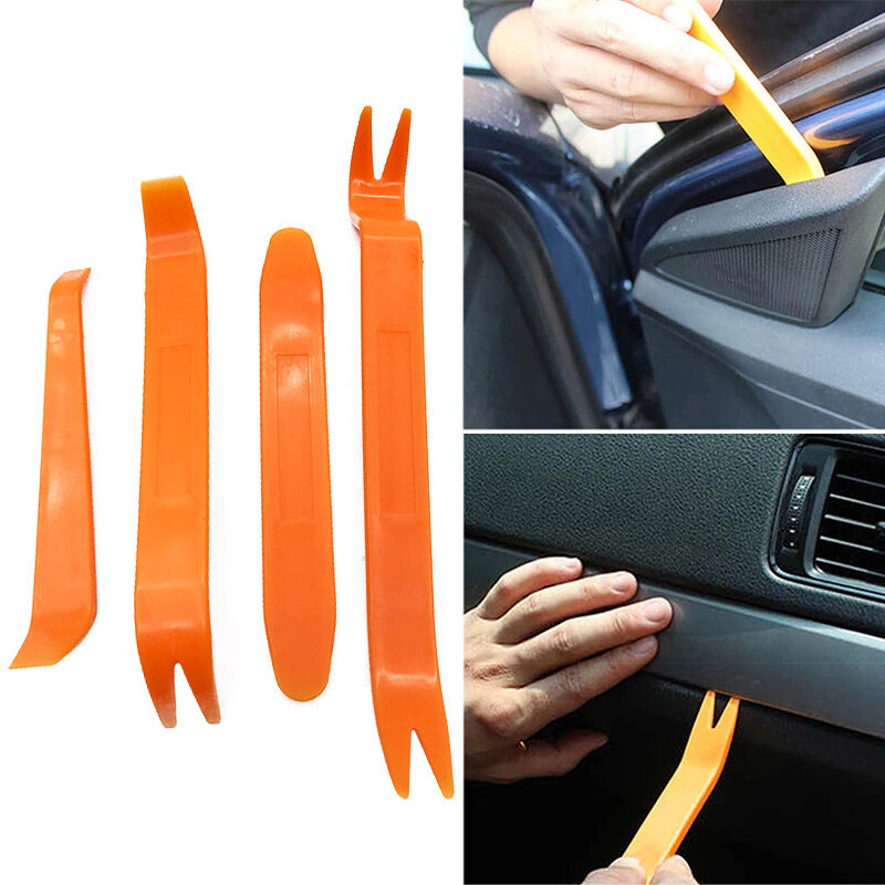 NEW 4/12pcs Car Radio Door Clip Panel Trim Dash Audio Removal Open Installer Pry Tool for Auto Vehicle for BMW Audio Removal Pry
