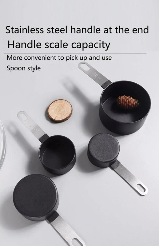 4Pcs/8pcs/10pcs Multi Purpose Spoons/Cup Measuring spoon Tools PP Baking Accessories Stainless Steel/Plastic Handle Kitchen Gadg